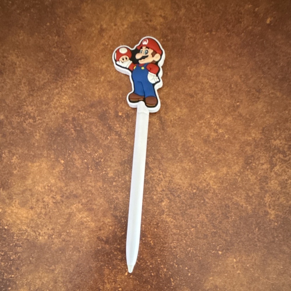 Nintendo Super Mario Mario Stylus Pen Plastic Licensed Collectible 2016